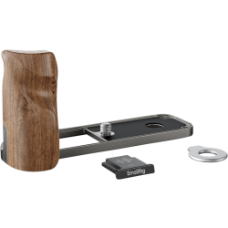 SmallRig 5394 L-Shaped Mount Plate with Wooden Handle for FUJIFILM X half Charcoal Silver