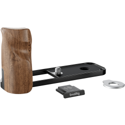 SmallRig 5224 L-Shaped Mount Plate with Wooden Handle for FUJIFILM X half Black