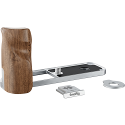 SmallRig 5223 L-Shaped Mount Plate with Wooden Handle for FUJIFILM X half Silver
