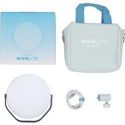 Nanlite Miro 30c LED Full-color Round Panel Light  (Midnight Blue)