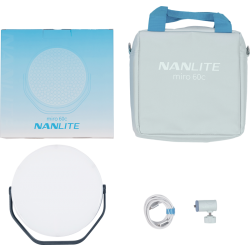 Nanlite Miro 60c LED Full-color Round Panel Light  (Midnight Blue)