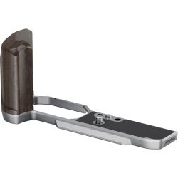 SmallRig 5707 L-Shaped Mount Plate with Wooden Handle for Nikon Z f Silver