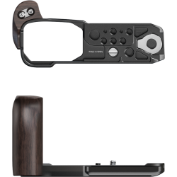 SmallRig 5906 L-Shaped Mount Plate with Wooden Handle for Nikon ZR