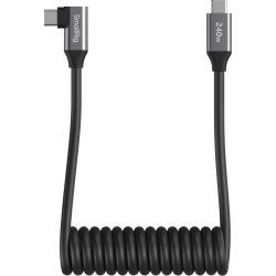 SmallRig 5730 USB-C Data Cable Coiled (Straight to Angled)