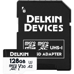 Delkin microSDXC Trail Cam Hyperspeed R195/W160 (V30) 128GB