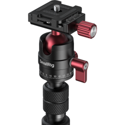 SmallRig 6397 Monopod with Triple Ground Spikes and Panoramic Ball Head with Arca-Swiss Plate