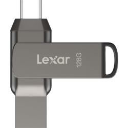 Lexar JumpDrive Dual Drive D400 Type-C/Type-C & Type-A, up to 130MB/s read (USB 3.1) 128GB