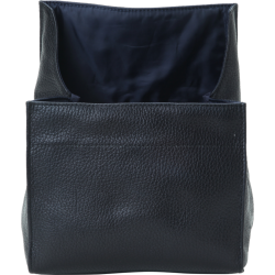 Artisan & Artist | ACAM-78 | Leather Pouch in Kipskin Leather (L) Black