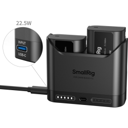 SmallRig 5487 Turbo Charging Kit for DMW-BLK22 Camera Batteries