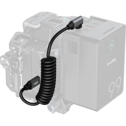 SmallRig 5730 USB-C Data Cable Coiled (Straight to Angled)