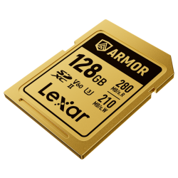 Lexar SDXC ARMOR Gold UHS-II U3, Stainless Steel, IP68 R280/W210 (V60) 128GB-2577613