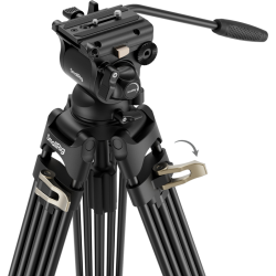 SmallRig 4686 Heavy-Duty Fluid Head Video Tripod Kit AD-01S