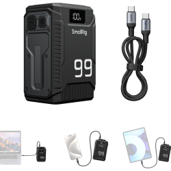 SmallRig 5864 T99 Triple-Proof (1.8m Drop-Resistant, IP54 Waterproof / Dustproof) V-Mount Battery