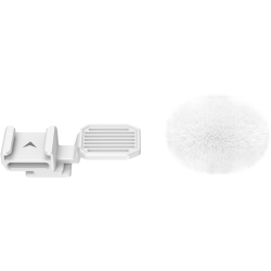 SmallRig 4734 Cold Shoe Adapter with Furry Windscreen for Sony ZV series cameras (white)