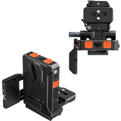 SmallRig 5899 Intelligent V-Mount Battery Adapter Plate Compatible with Arca-Swiss
