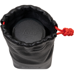 Artisan & Artist | ACAM-LPL140 | Full Leather Lens Pouch (M) Black