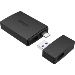 Lexar Cardreader microSD/SD I Dual Slot USB-A/C  microSD Card USB 3.1 Reader, up to 255MB/s read