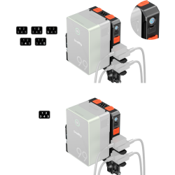 SmallRig 5881 Intelligent V-Mount Battery Adapter Plate with 15mm Dual Rod Clamp