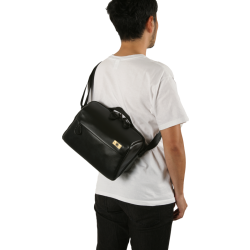 Artisan & Artist | ACAM-BS0003 | Basalt Sling Bag, Black/Gray
