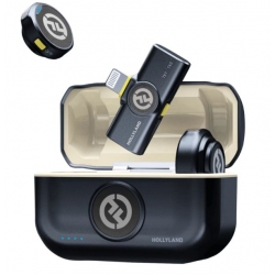 Hollyland Lark M2 Lightning - Wireless Lavalier Microphone with Lightning Plug (Duo,Shine Charcoal)-2530783