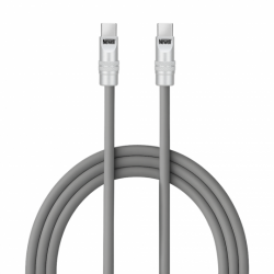 Kabel Newell USB-C - USB-C 100 W, 2 m, silikonowy, szary-2652513