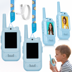Krótkofalówka wideo Redleaf walkie-talkie WT2 - niebieska, niebieska-2656520