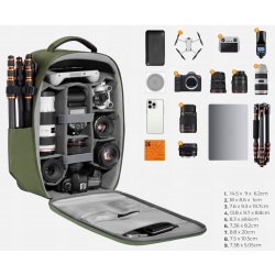 Plecak fotograficzny K&F Concept Nature Wander 22 l - zielony