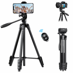 Statyw video K&F Concept S174A1 z uchwytem na telefon i pilotem - czarny-2653707