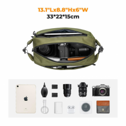 Torba fotograficzna K&F Concept Alpha Sling Bag 10 l - zielona