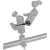 Kupo KCP-417 Swivel Mounting Plate w/ 3/8'' Pin (10mm)-2493036