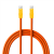Kabel Newell USB-C - USB-C 100 W, 2 m, silikonowy, pomarańczowo-żółty-2655288