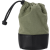 Artisan & Artist | ACAM-LP140 | Fabric and Leather Lens Pouch (M) Khaki/Black