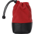 Artisan & Artist | ACAM-LP140 | Fabric and Leather Lens Pouch (M) Red/Black-2654577