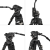 SmallRig 4465 Pro Video Carbon Tripod Kit with Fluid Head AD-Pro8