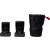 Artisan & Artist | ACAM-LPL140 | Full Leather Lens Pouch (M) Black