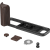 SmallRig 6237 L-Shaped Mount Plate with Wooden Handle for FUJIFILM X-E5 (Ebony, Black)
