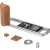 SmallRig 5984 L-Shaped Mount Plate with Wooden Handle for FUJIFILM X-E5 (Rosewood, Silver)