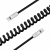 Kabel Newell USB-C - USB-C 100 W, 1,5 m, silikonowy, spiralny, czarny